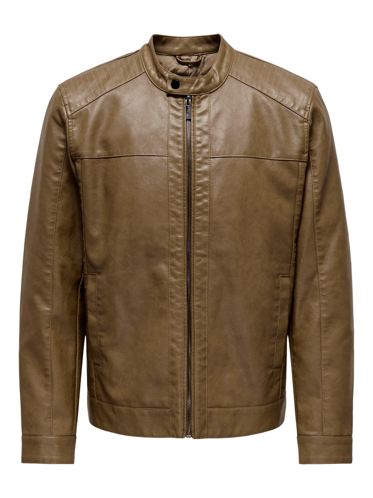 Chaqueta Onsmike Pu Racer Jacket Otw Noos Monks Robe - Only &amp; Sons