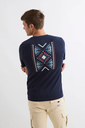 Camiseta Étnica Azul Marino - Williot