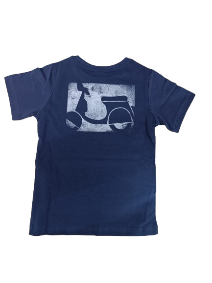 Camiseta Niño Logo Desgastado Azul - Scotta
