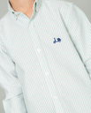 Camisa Niño Oxford Rayas Organic Verde - Scotta