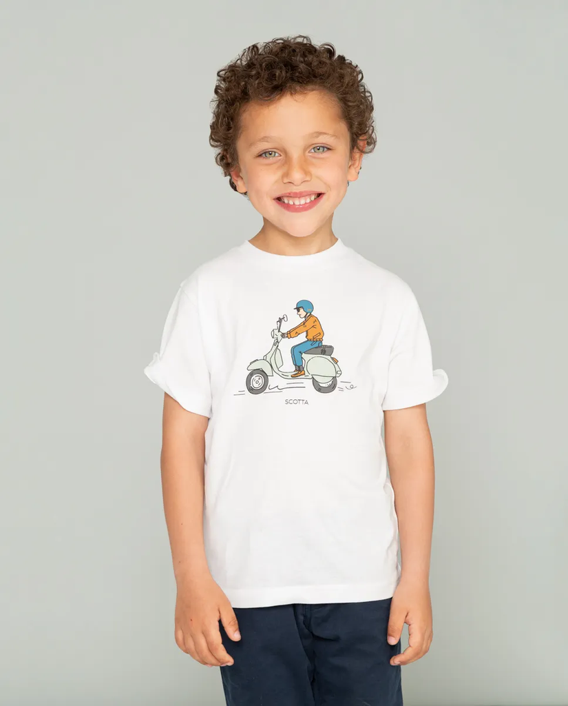 Camiseta Niño Comic Blanco - Scotta