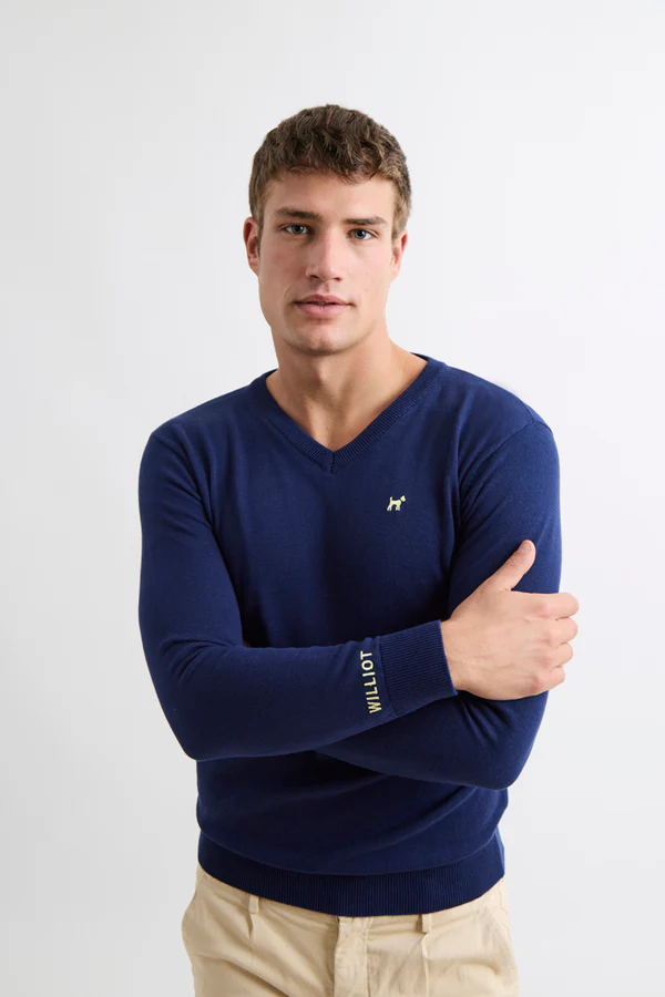 Jersey Cuello Pico Azul - Williot