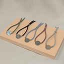 Pulsera Cordón Medalla Grabable Plateado (+ COLORES)