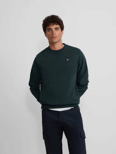 Sudadera Silbon Minilogo Verde Oscuro - Silbon