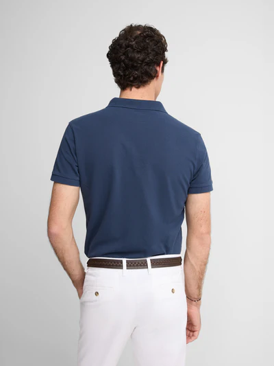 Polo Clásico Liso Azul Marino - Silbon