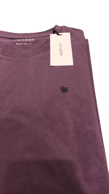 Camiseta Minilogo Burdeos - Silbon