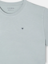 Camiseta Minilogo Verde Gris - Silbon