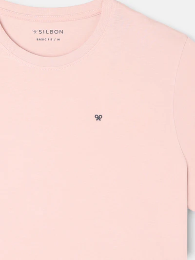 Camiseta Minilogo Rosa - Silbon