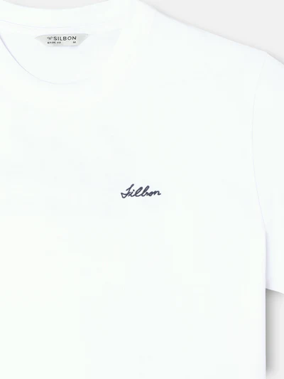 Camiseta Hotel Bleu Blanca - Silbon
