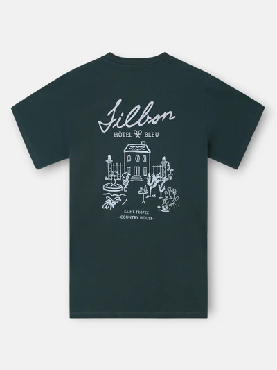 Camiseta Hotel Bleu Verde Oscuro - Silbon
