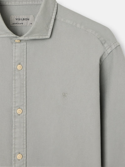 Camisa Sport Estructura Logo Verde Medio - Silbon