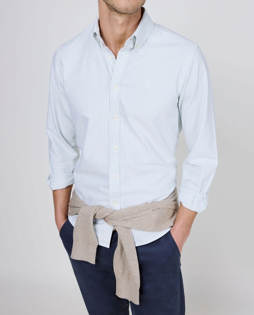 Camisa Oxford Yale Verde - El Ganso