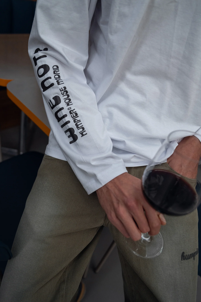 Camiseta Manga Larga Wine not? - Humpier