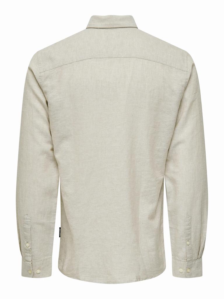 Onscaiden Lino Camisa Chinchilla - Only &amp; Sons