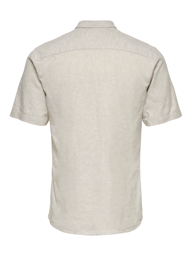 Onscaiden Lino Camisa Chinchilla - Only &amp; Sons