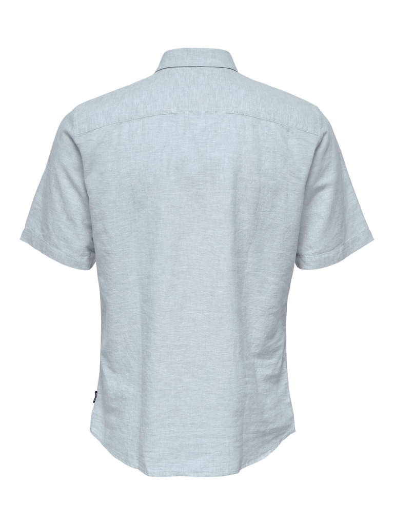 Onscaiden Lino Camisa Cashmere Blue - Only &amp; Sons