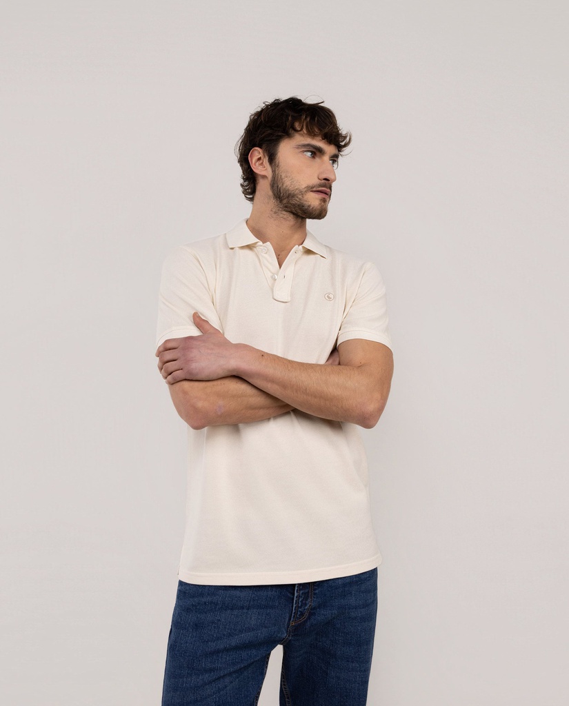Polo Piqué Garment Dyed Crudo - El Ganso
