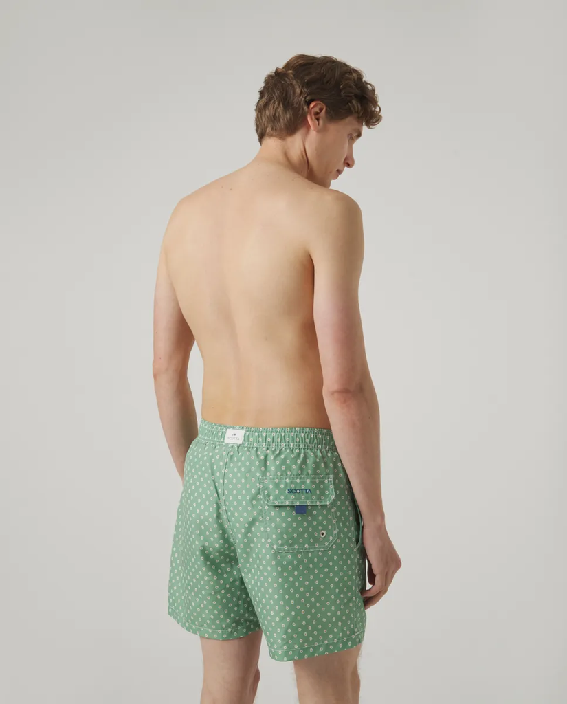 Bañador Flowers Classic Khaki - Scotta