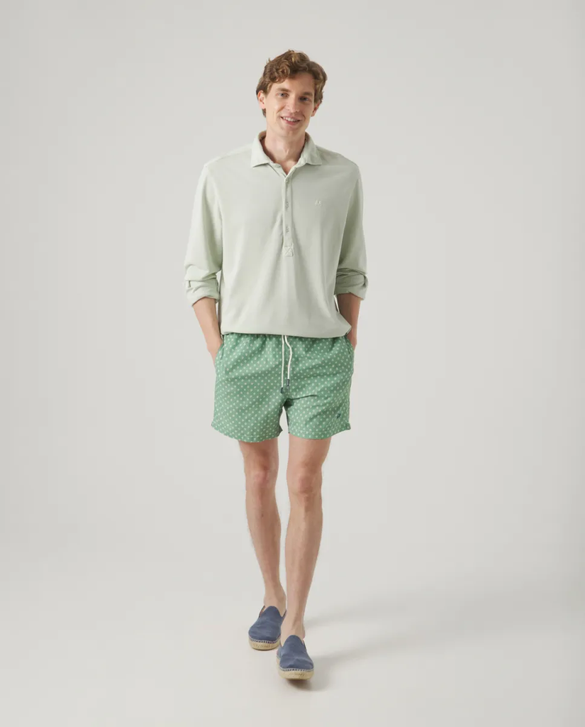 Bañador Flowers Classic Khaki - Scotta