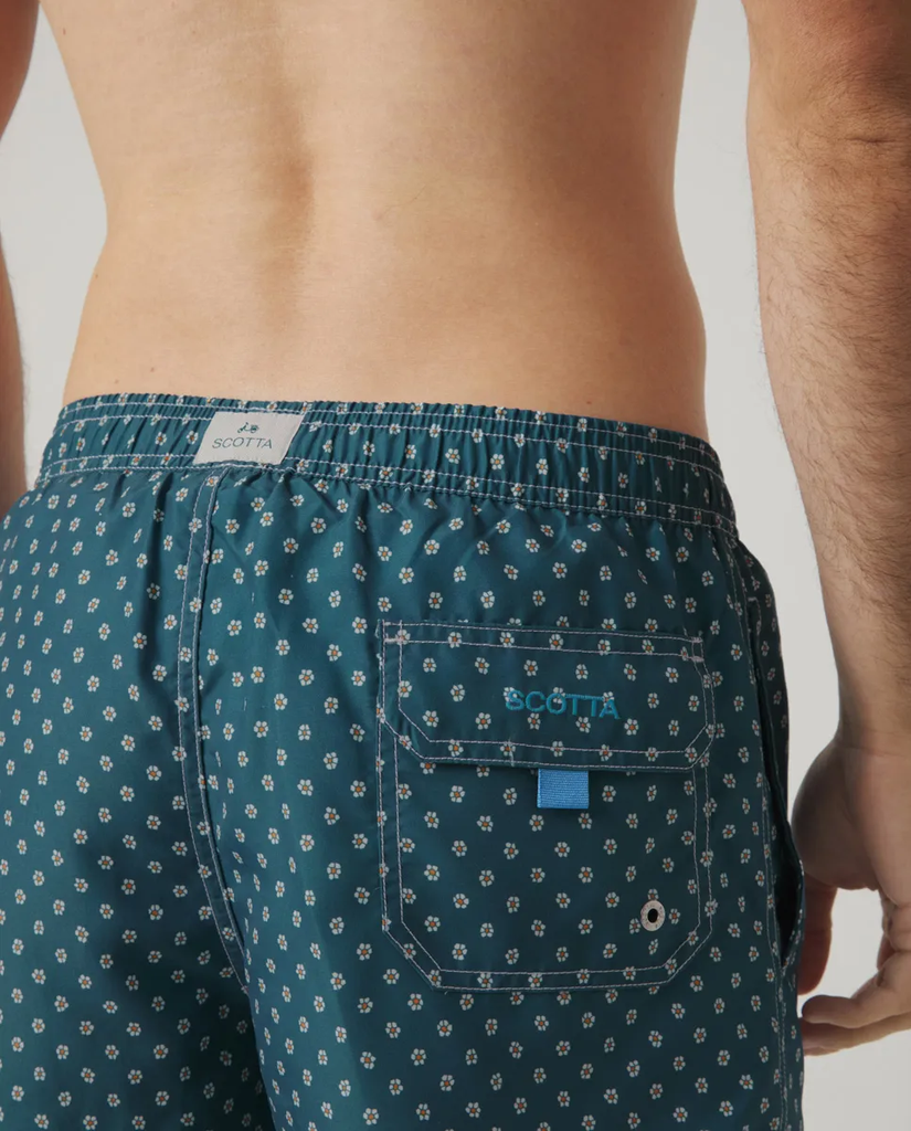 Bañador Flowers Classic Marino - Scotta