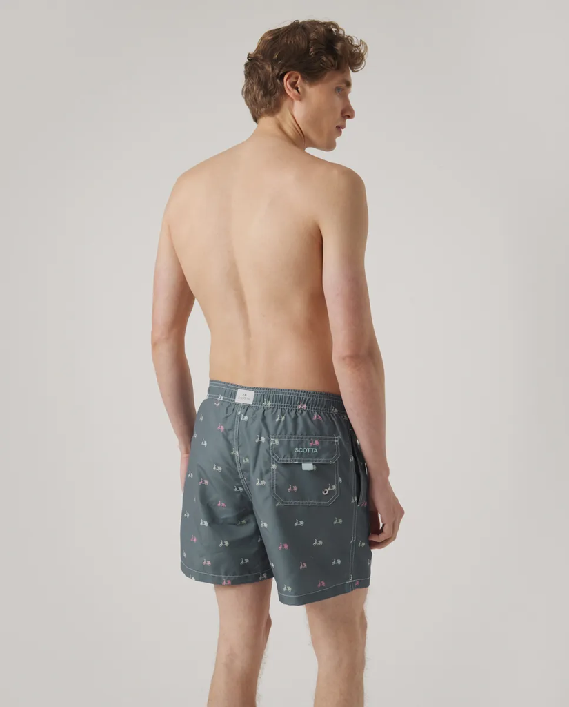 Bañador Logo Bico Azul Grisáceo - Scotta