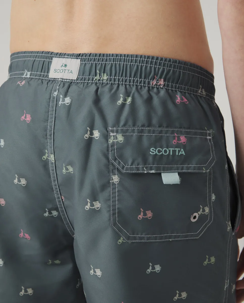 Bañador Logo Bico Azul Grisáceo - Scotta