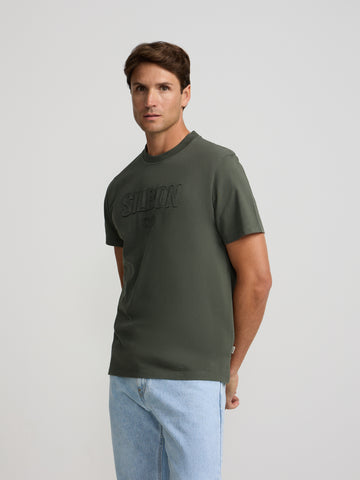 Camiseta Silbon Patch Tono Khaki - Silbon