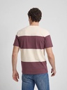 Camiseta Raya Ancha Burdeos - Silbon