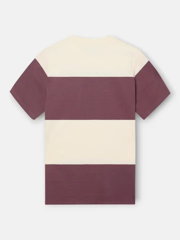 Camiseta Raya Ancha Burdeos - Silbon