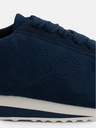 Zapatilla Serraje Logo Perforado Azul Marino - Silbon
