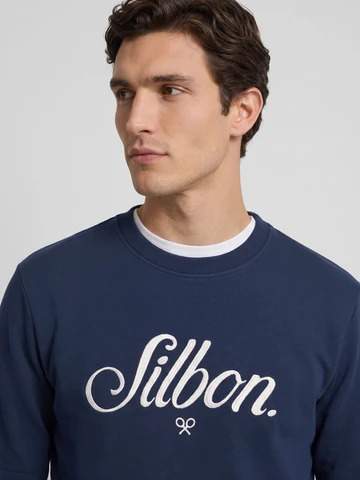 Sudadera Relaxed Fit Silbon Bordado Azul Marino - Silbon
