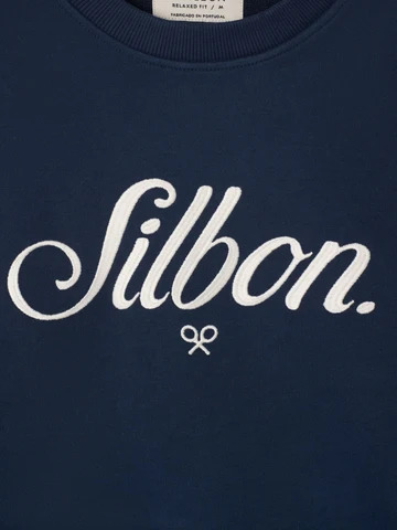 Sudadera Relaxed Fit Silbon Bordado Azul Marino - Silbon