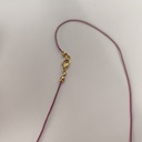 Collar Cuerda Macramé Buganvilla Raspa (Dorado)