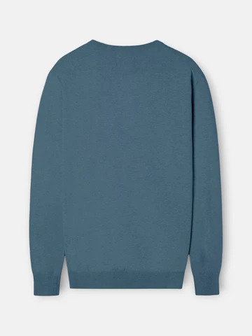 Jersey Cuello Redondo Azul Gris - Silbon
