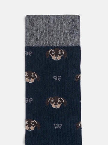 Calcetín Dog Raquetas Gris - Silbon