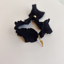 Pulsera Cinta Volante Gris Hoja (Dorado)