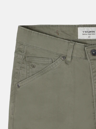 Pantalon Sport Cinco Bolsillos Casual Verde - Silbon