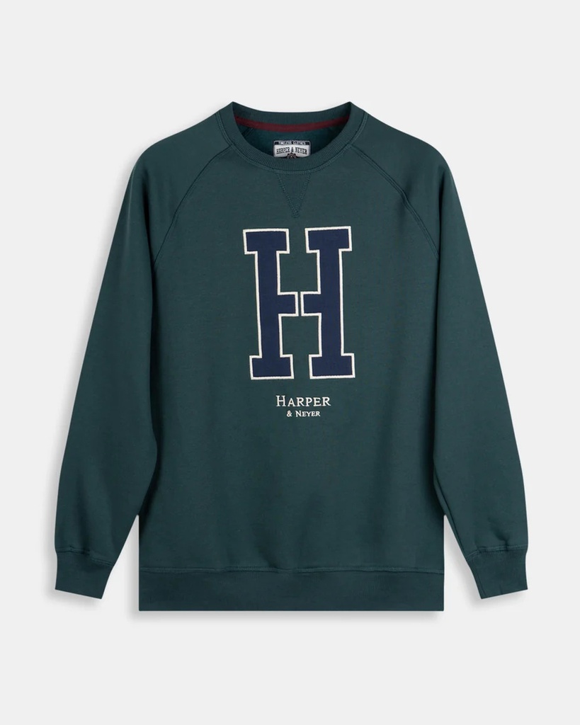Sudadera Ranglan H Green Forest - Harper &amp; Neyer