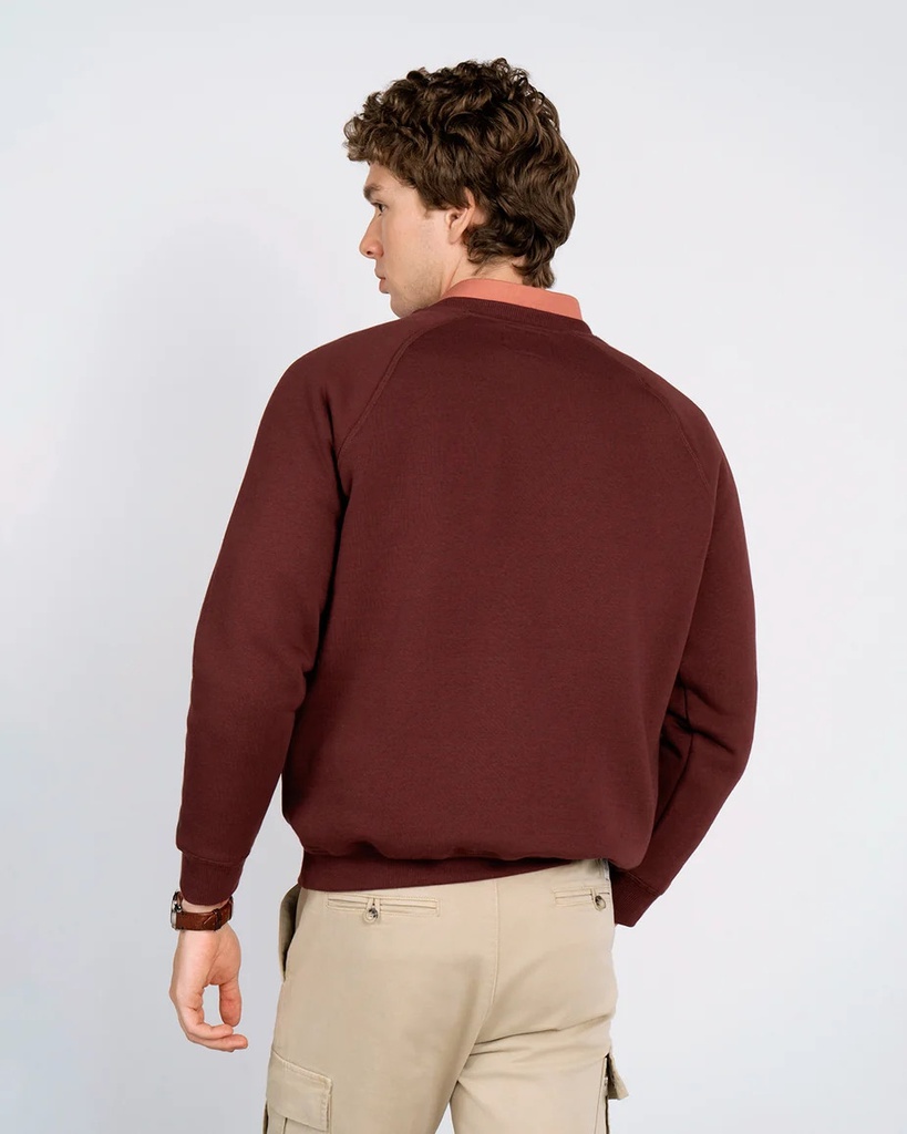 Sudadera Ranglan H Rich Burgundy - Harper &amp; Neyer
