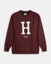 Sudadera Ranglan H Rich Burgundy - Harper &amp; Neyer