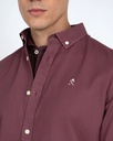 Camisa Estructura Veneto Burgundy Bloom - Harper &amp; Neyer