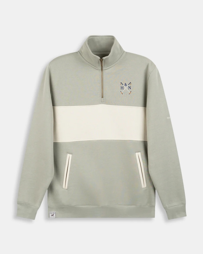 Sudadera Half Zipper Chukker English Moss - Harper &amp; Neyer