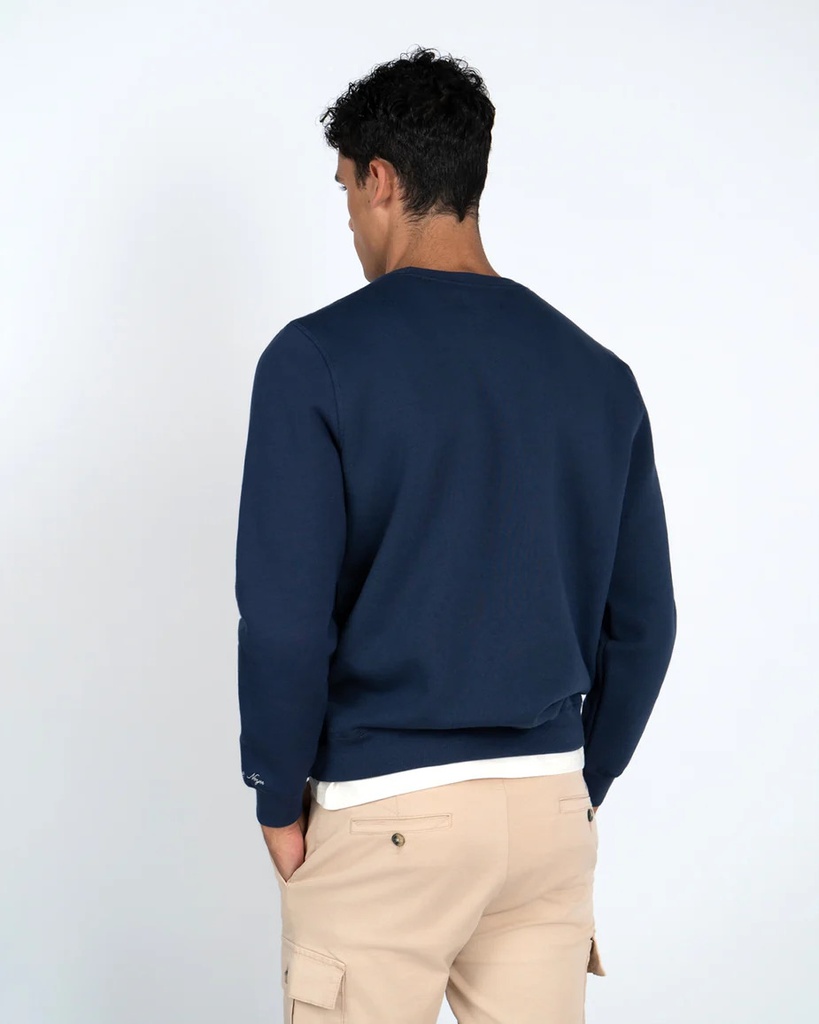 Sudadera Crew-Neck Icon Navy Blue - Harper &amp; Neyer