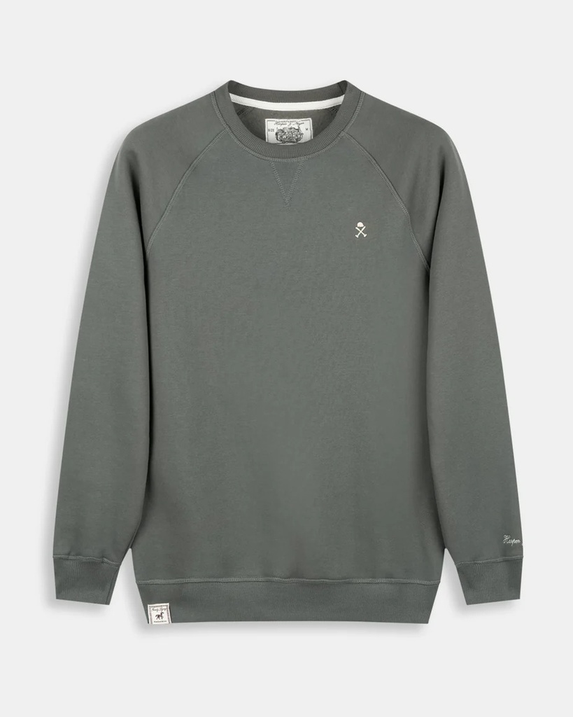 Sudadera Ranglan Victory Green Mosswood - Harper &amp; Neyer