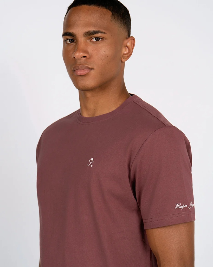 Camiseta Club Burgundy Bloom - Harper &amp; Neyer