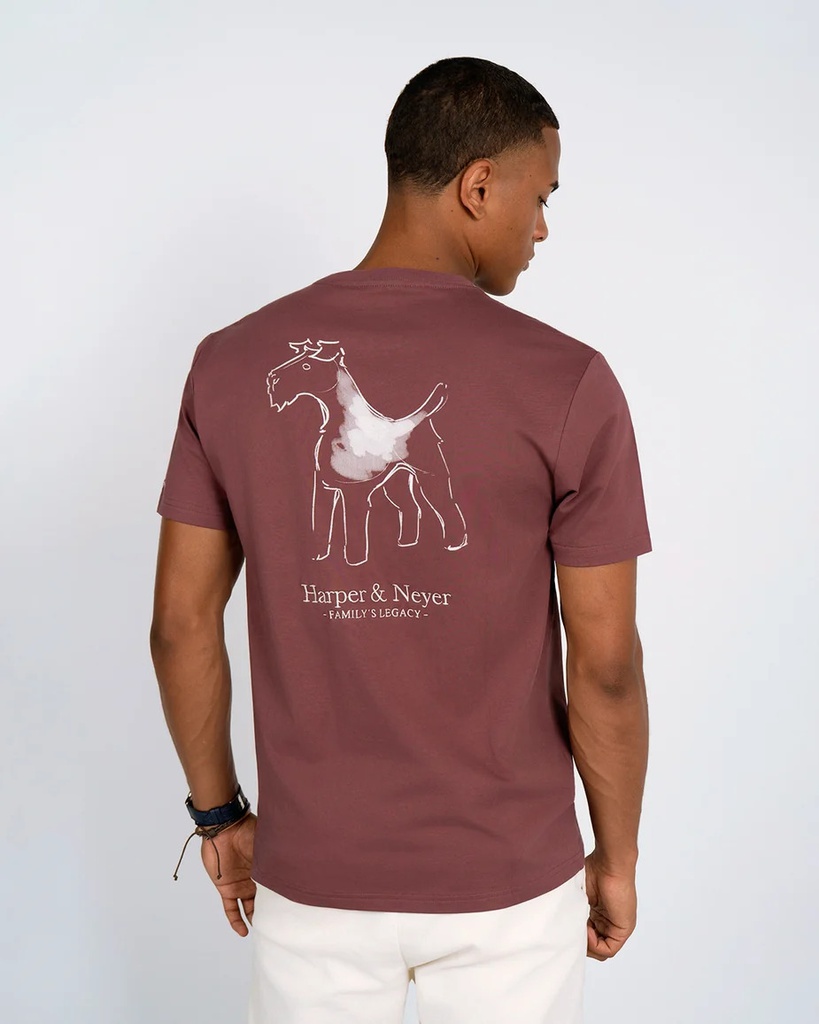 Camiseta Club Burgundy Bloom - Harper &amp; Neyer