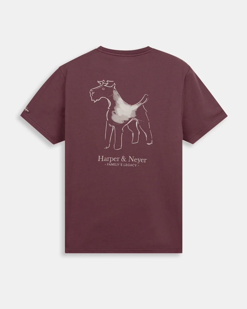 Camiseta Club Burgundy Bloom - Harper &amp; Neyer