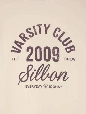 Sudadera Varsity Club Crema - Silbon
