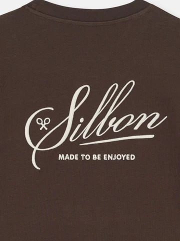 Camiseta Silbon Bordado Marrón - Silbon