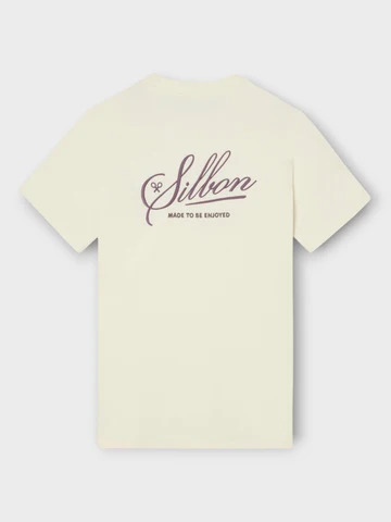 Camiseta Silbon Bordado Crema - Silbon